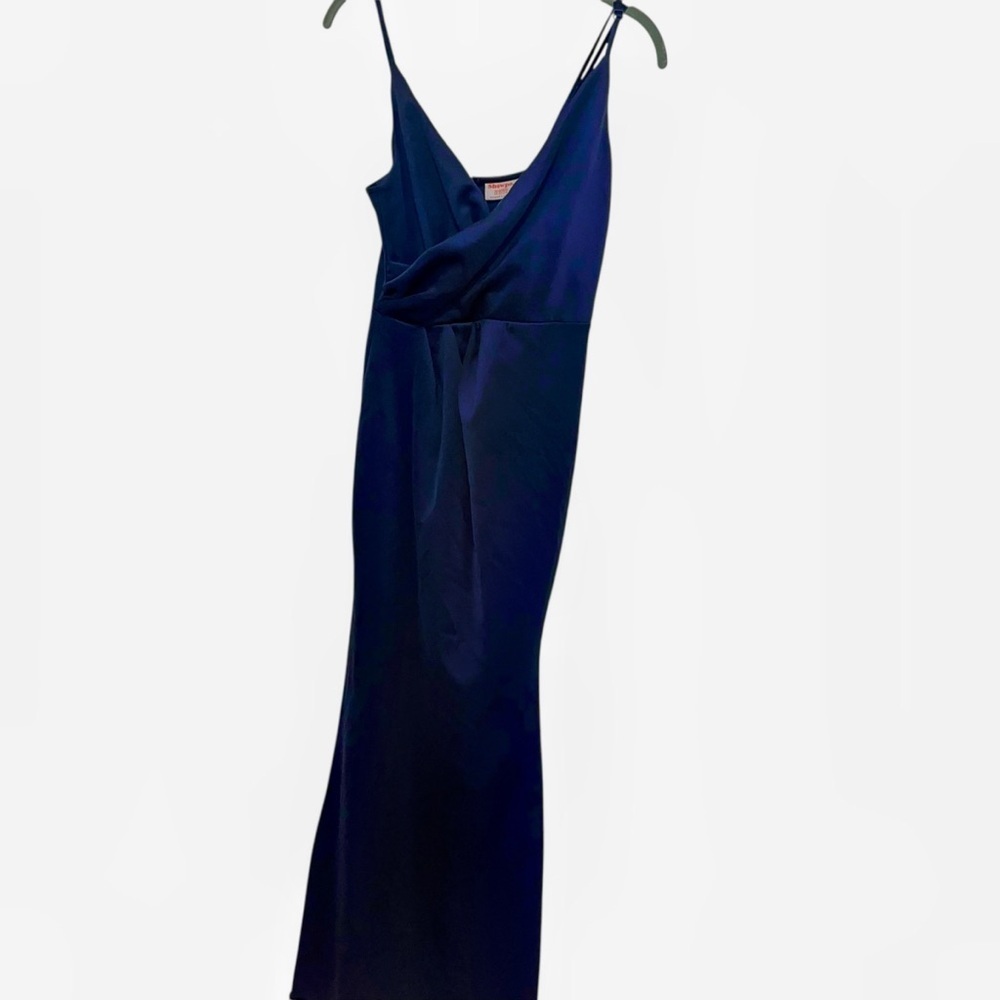 Showpo Australia Linking Love Maxi Dress navy slit size 4 New nwt stretch comfy